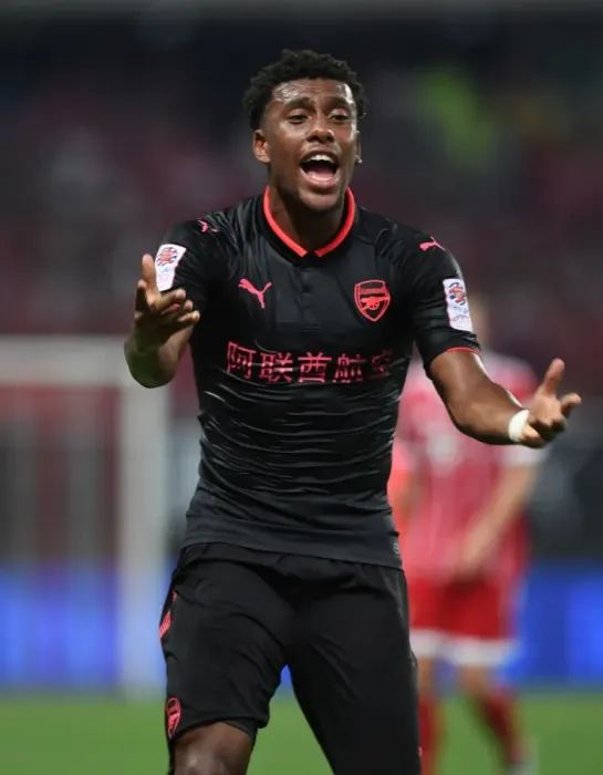 Framed Print : Alex Iwobi in Action: Arsenal vs. Bayern Munich, 2017 Pre-Season Friendly in Shanghai Framed Print : Alex Iwobi in Action: Arsenal vs. Bayern Munich, 2017 Pre-Season Friendly in Shanghai