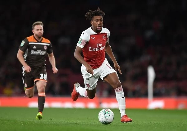 Alex Iwobi in Action: Arsenal vs. Brentford, Carabao Cup 2018-19