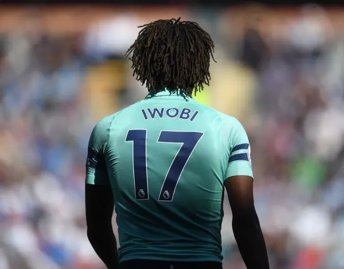 Framed Print : Alex Iwobi in Action: Arsenal vs. Burnley (2018-19 Premier League)