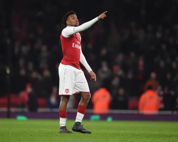 Framed Print : Alex Iwobi in Action: Arsenal vs. Everton, Premier League 2017-18 Framed Print : Alex Iwobi in Action: Arsenal vs. Everton, Premier League 2017-18