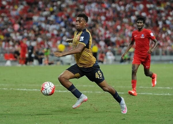 Alex Iwobi in Action: Arsenal vs Singapore XI, Barclays Asia Trophy (July 15, 2015, Kallang, Singapore)