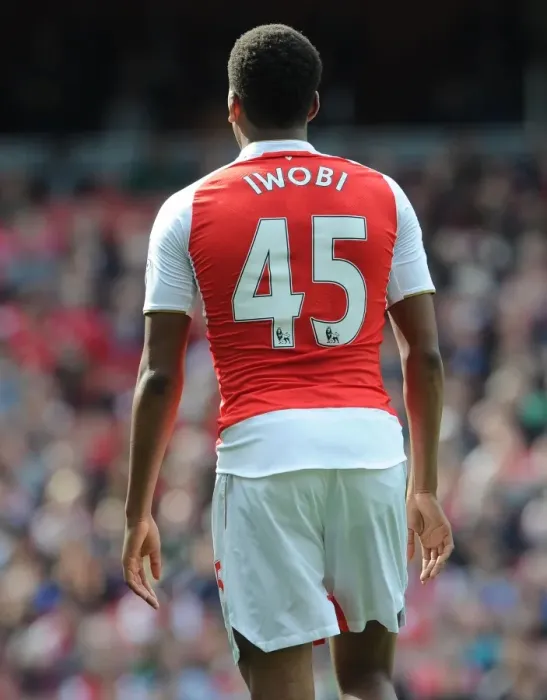 Framed Print : Alex Iwobi in Action: Arsenal vs. Watford, Premier League 2015-16