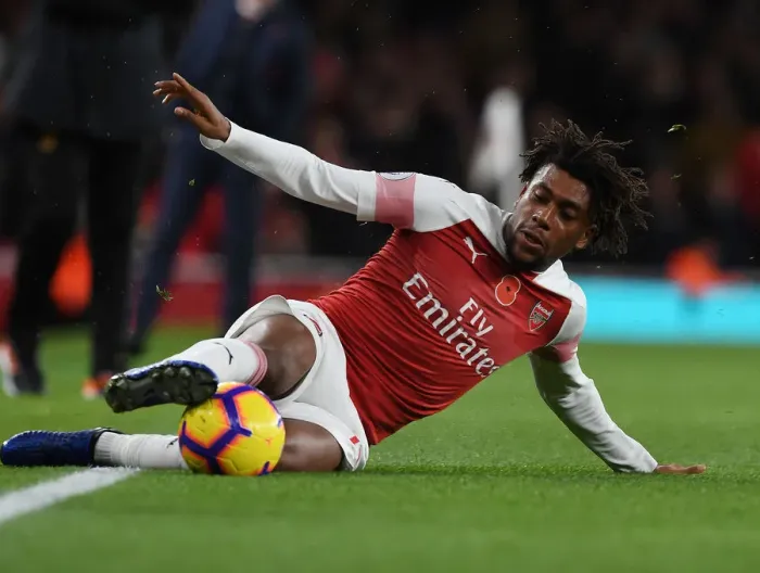 Framed Print : Alex Iwobi in Action: Arsenal vs. Wolverhampton Wanderers, Premier League 2018-19