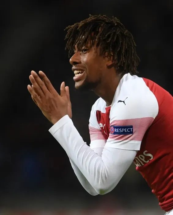 Framed Print : Alex Iwobi in Action: Arsenal's Europa League Clash against BATE Borisov (2019)