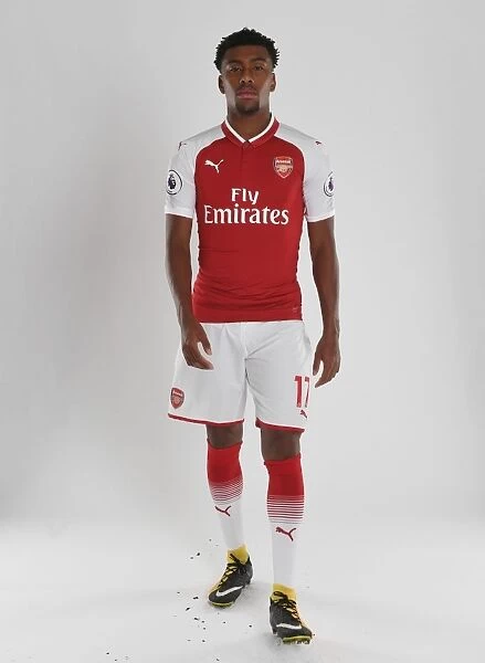 Alex Iwobi at Arsenal 2017-18 Team Photocall