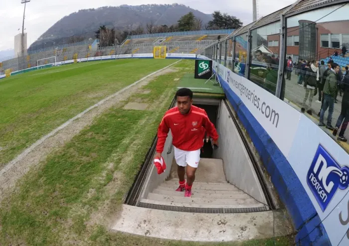 Framed Print : Alex iwobi (Arsenal). Arsenal 3: 4 Chelsea. NextGen Series 1  /  2 Final. Stadio Como