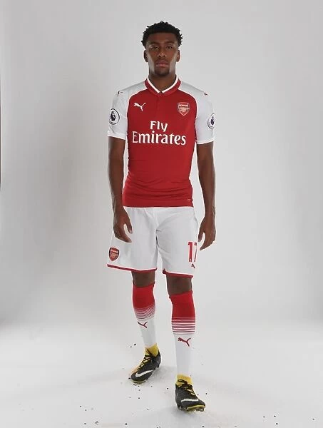 Alex Iwobi at Arsenal Football Club 2017-18 Team Photocall