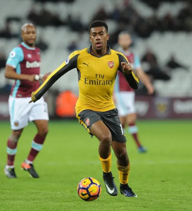 Framed Print : Alex Iwobi (Arsenal). West Ham United 1: 5 Arsenal. Premier League. London Stadium Framed Print : Alex Iwobi (Arsenal). West Ham United 1: 5 Arsenal. Premier League. London Stadium