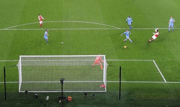 Alex Iwobi Scores Arsenal's Third Goal Against Stoke City (2016-17)