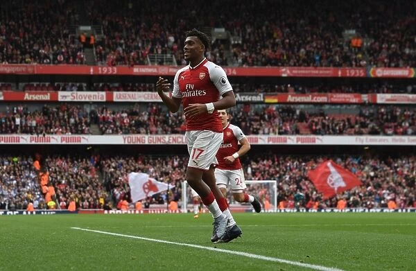 Alex Iwobi Scores Arsenal's Second Goal Against Brighton & Hove Albion (2017-18)