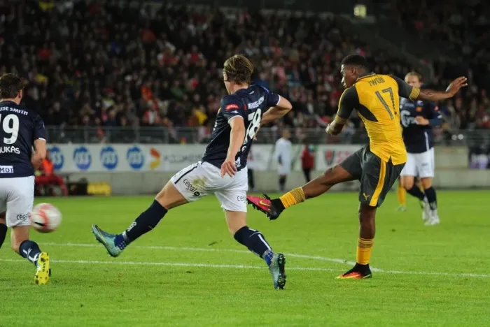 Framed Print : Alex Iwobi Scores Brace: Arsenal Defeats Viking FK in Pre-Season Friendly Framed Print : Alex Iwobi Scores Brace: Arsenal Defeats Viking FK in Pre-Season Friendly