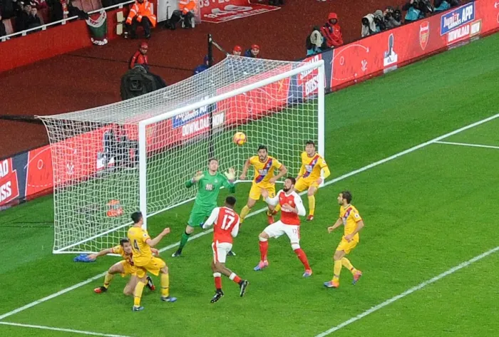 Framed Print : Alex Iwobi Scores the Second Goal for Arsenal against Crystal Palace in the Premier League Framed Print : Alex Iwobi Scores the Second Goal for Arsenal against Crystal Palace in the Premier League