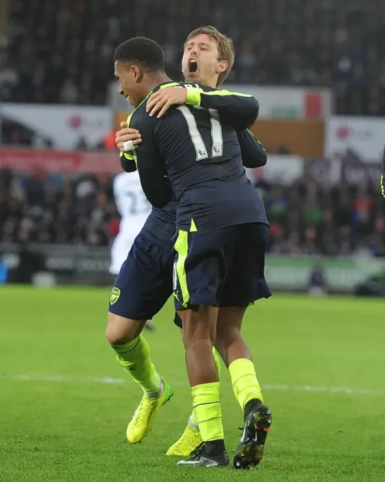Framed Print : Alex Iwobi's Hat-Trick: Arsenal's Dominance Over Swansea City (January 2017) Framed Print : Alex Iwobi's Hat-Trick: Arsenal's Dominance Over Swansea City (January 2017)