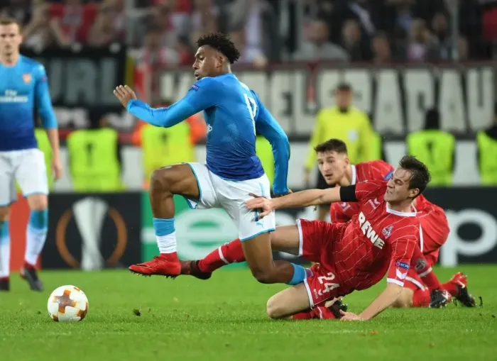 Framed Print : Alex Iwobi's Thrilling Dash Past Lukas Klunter: A Memorable Arsenal Goal in Europa League Framed Print : Alex Iwobi's Thrilling Dash Past Lukas Klunter: A Memorable Arsenal Goal in Europa League