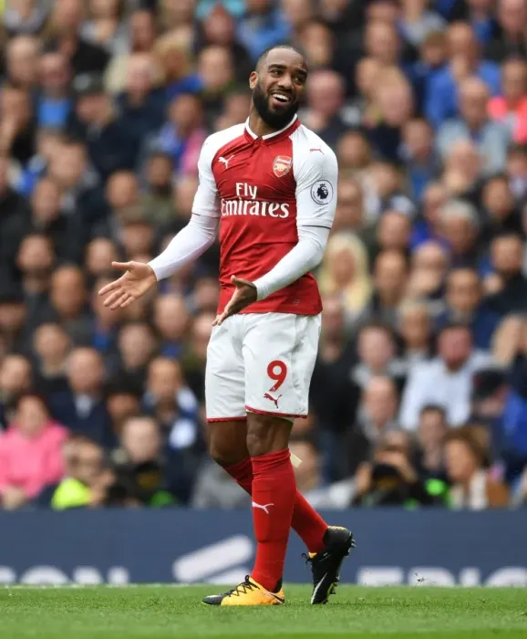 Framed Print : Alex Lacazette in Action: Arsenal vs. Chelsea (2017-18) Framed Print : Alex Lacazette in Action: Arsenal vs. Chelsea (2017-18)