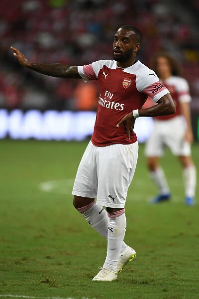Alex Lacazette in Action: Arsenal vs Atletico Madrid, International Champions Cup 2018