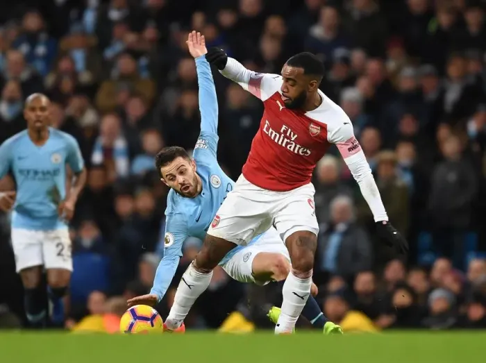 Framed Print : Alex Lacazette Breaks Past Bernardo Silva: Manchester City vs. Arsenal, Premier League 2018-19 Framed Print : Alex Lacazette Breaks Past Bernardo Silva: Manchester City vs. Arsenal, Premier League 2018-19
