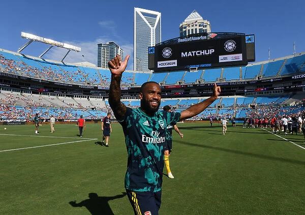 Alex Lacazette Readies for Arsenal's Clash against Fiorentina at 2019 International Champions Cup in Charlotte
