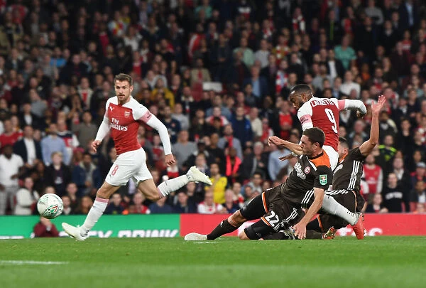 Alex Lacazette Scores First Goal: Arsenal vs. Brentford, Carabao Cup 2018-19