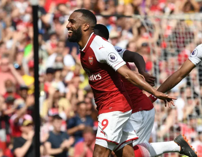 Framed Print : Alex Lacazette's Hat-Trick: Arsenal Crush West Ham United in Premier League Showdown Framed Print : Alex Lacazette's Hat-Trick: Arsenal Crush West Ham United in Premier League Showdown
