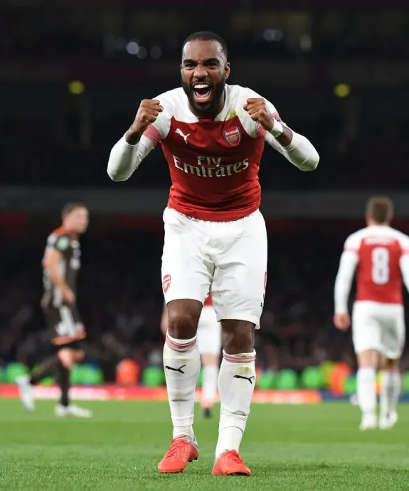 Framed Print : Alex Lacazette's Hat-Trick: Arsenal's Commanding Performance Against Brentford in Carabao Cup Framed Print : Alex Lacazette's Hat-Trick: Arsenal's Commanding Performance Against Brentford in Carabao Cup