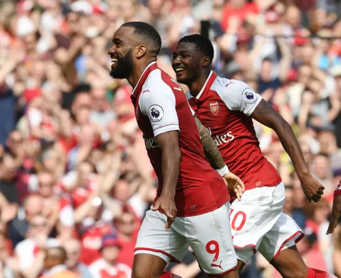 Framed Print : Alex Lacazette's Hat-Trick: Arsenal's Triumph Over West Ham United in Premier League Showdown