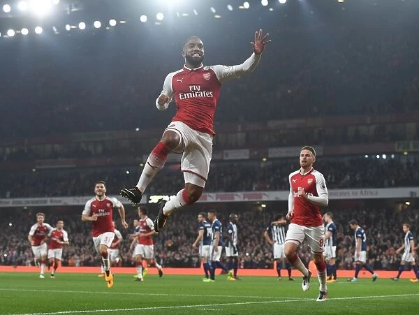 Alex Lacazette's Thrilling Game-Winning Goal for Arsenal Against West Bromwich Albion, 2017