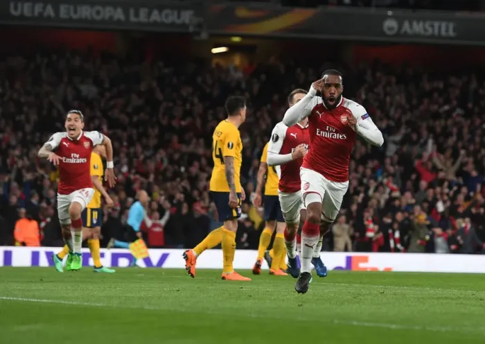 Framed Print : Alex Lacazette's Thrilling Goal: Arsenal vs Atletico Madrid, Europa League Semi-Final Leg One Framed Print : Alex Lacazette's Thrilling Goal: Arsenal vs Atletico Madrid, Europa League Semi-Final Leg One