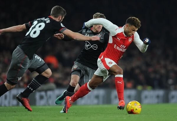 Alex Oxlade-Chamberlain: In Action for Arsenal Against Southampton in the EFL Cup (2016-17)
