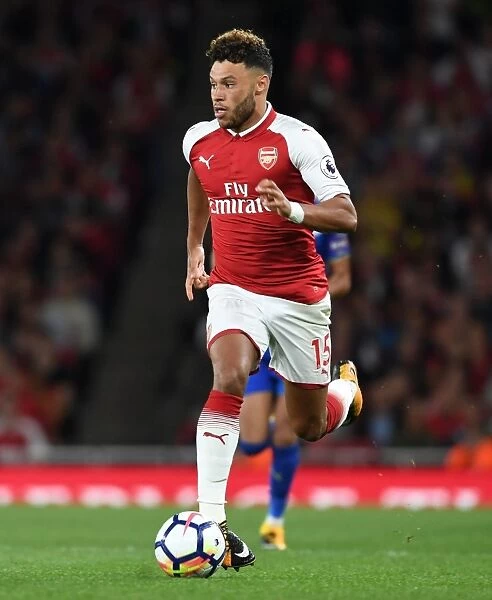 Alex Oxlade-Chamberlain: In Action for Arsenal against Leicester City, Premier League 2017-18