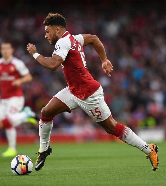 Alex Oxlade-Chamberlain in Action: Arsenal vs Leicester City, Premier League 2017-18