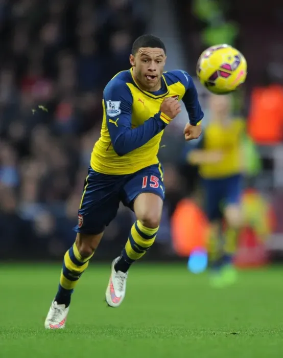 Framed Print : Alex Oxlade-Chamberlain in Action: Arsenal vs West Ham United, Premier League 2014-15 Framed Print : Alex Oxlade-Chamberlain in Action: Arsenal vs West Ham United, Premier League 2014-15