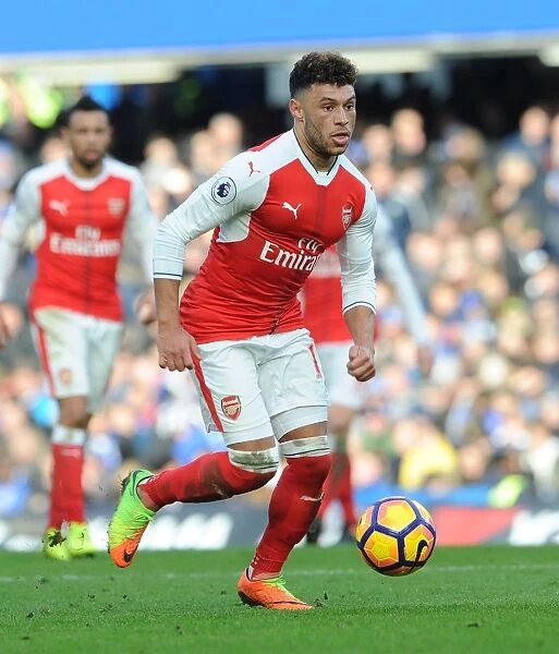 Alex Oxlade-Chamberlain in Action Against Chelsea, Premier League 2016-17