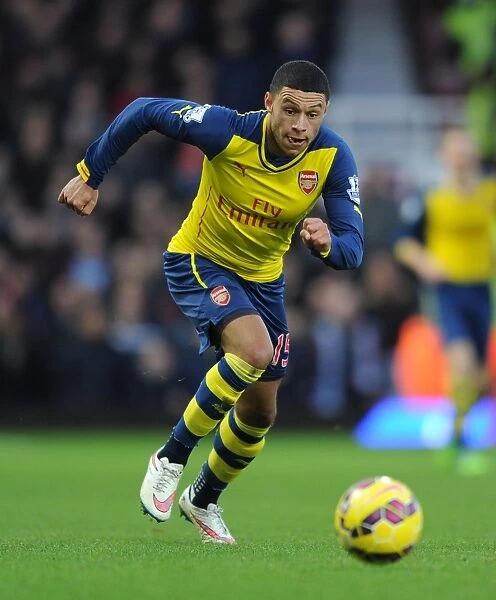 Alex Oxlade-Chamberlain in Action: West Ham United vs Arsenal, Premier League 2014-15