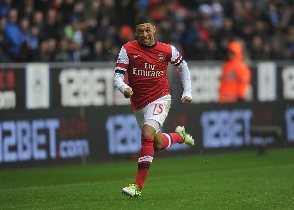 Alex Oxlade-Chamberlain in Action: Wigan Athletic vs Arsenal, Premier League 2012-13