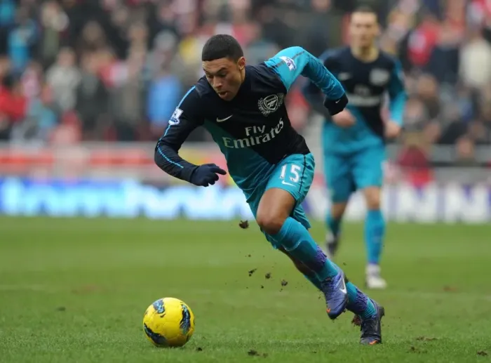 Framed Print : Alex Oxlade-Chamberlain (Arsenal). Sunderland 1: 2 Arsenal. Barclays Premier League Framed Print : Alex Oxlade-Chamberlain (Arsenal). Sunderland 1: 2 Arsenal. Barclays Premier League