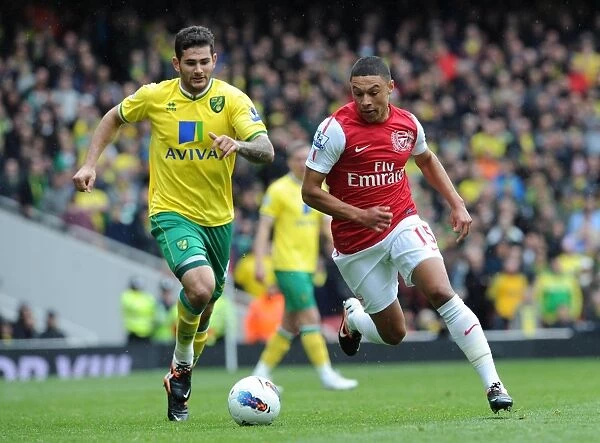 Alex Oxlade-Chamberlain (Arsenal) Bradley Johnson (Norwich). Arsenal 3:3 Norwich City