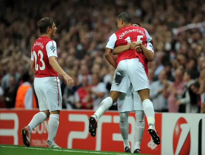 Framed Print : Alex Oxlade-Chamberlain celebrates scoring Arsenals 1st goal. Arsenal 2: 1 Olympiacos Framed Print : Alex Oxlade-Chamberlain celebrates scoring Arsenals 1st goal. Arsenal 2: 1 Olympiacos