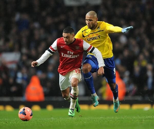 Alex Oxlade-Chamberlain Outpaces Leon Clarke in FA Cup Fourth Round Clash