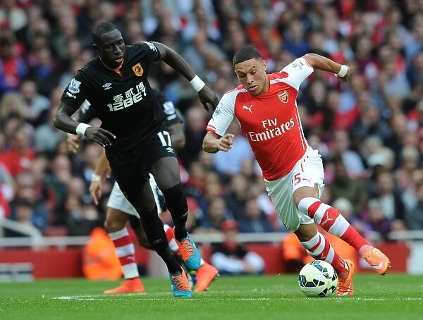 Alex Oxlade-Chamberlain Outsmarts Mohamed Diame: Arsenal vs Hull City, 2014