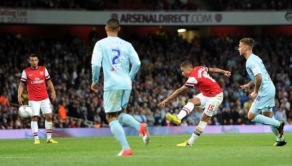 Alex Oxlade-Chamberlain Scores Arsenal's Second Goal Against Coventry City in Capital One Cup Match, 2012-13