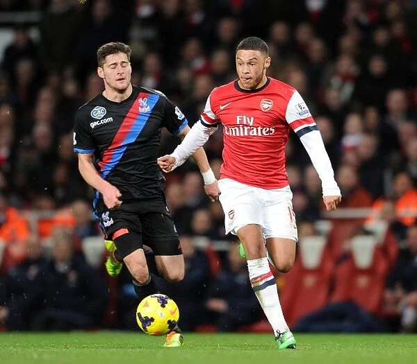 Alex Oxlade-Chamberlain Surges Past Joel Ward in Arsenal's Battle Against Crystal Palace