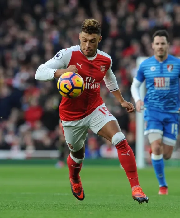 Framed Print : Alex Oxlade-Chamberlain's Brilliant Performance: Arsenal 3-1 Bournemouth, Premier League