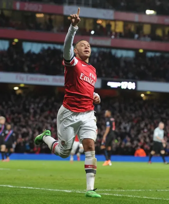 Framed Print : Alex Oxlade-Chamberlain's Goal Celebration: Arsenal vs Crystal Palace, Premier League 2013-14 Framed Print : Alex Oxlade-Chamberlain's Goal Celebration: Arsenal vs Crystal Palace, Premier League 2013-14