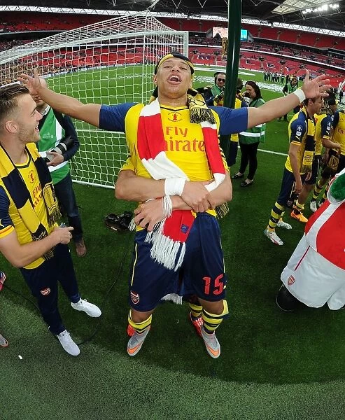 Alex Oxlade-Chamberlain's Triumphant FA Cup Celebration with Arsenal at Wembley Stadium (2015)
