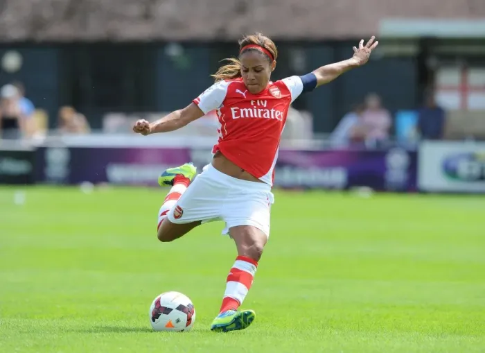 Framed Print : Alex Scott in Action: Arsenal Ladies vs. Millwall Lionesses - WSL Continental Cup Framed Print : Alex Scott in Action: Arsenal Ladies vs. Millwall Lionesses - WSL Continental Cup
