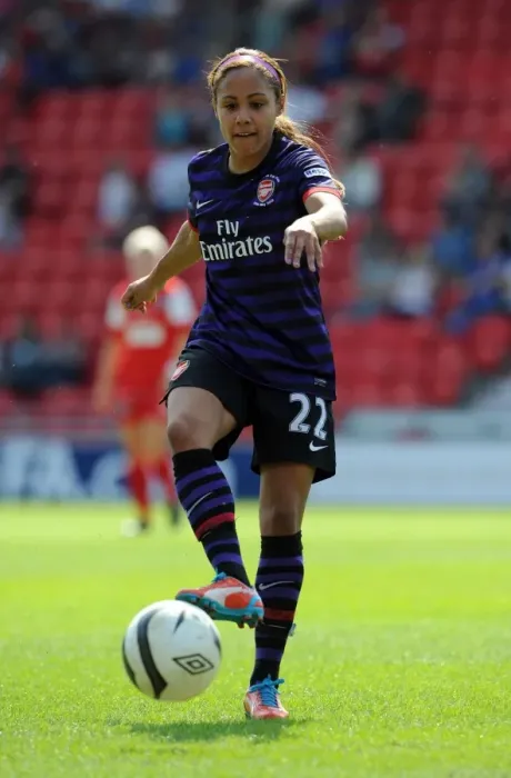 Framed Print : Alex Scott in Action: Arsenal Ladies vs. Bristol Academy - FA Women's Cup Final 2013