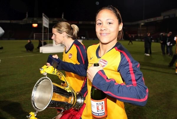 Alex Scott Leads Arsenal to 5-0 Victory in FA Premier League Cup Final against Doncaster Rovers Belles