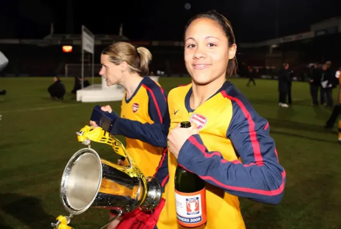 Framed Print : Alex Scott Leads Arsenal to 5-0 Victory in FA Premier League Cup Final against Doncaster Rovers Belles Framed Print : Alex Scott Leads Arsenal to 5-0 Victory in FA Premier League Cup Final against Doncaster Rovers Belles