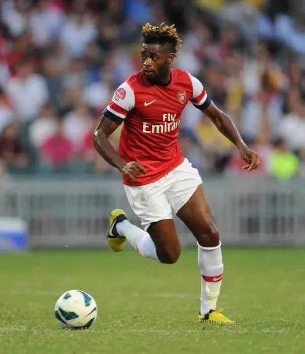 Framed Print : Alex Song in Action: Arsenal FC vs Kitchee FC, 2012